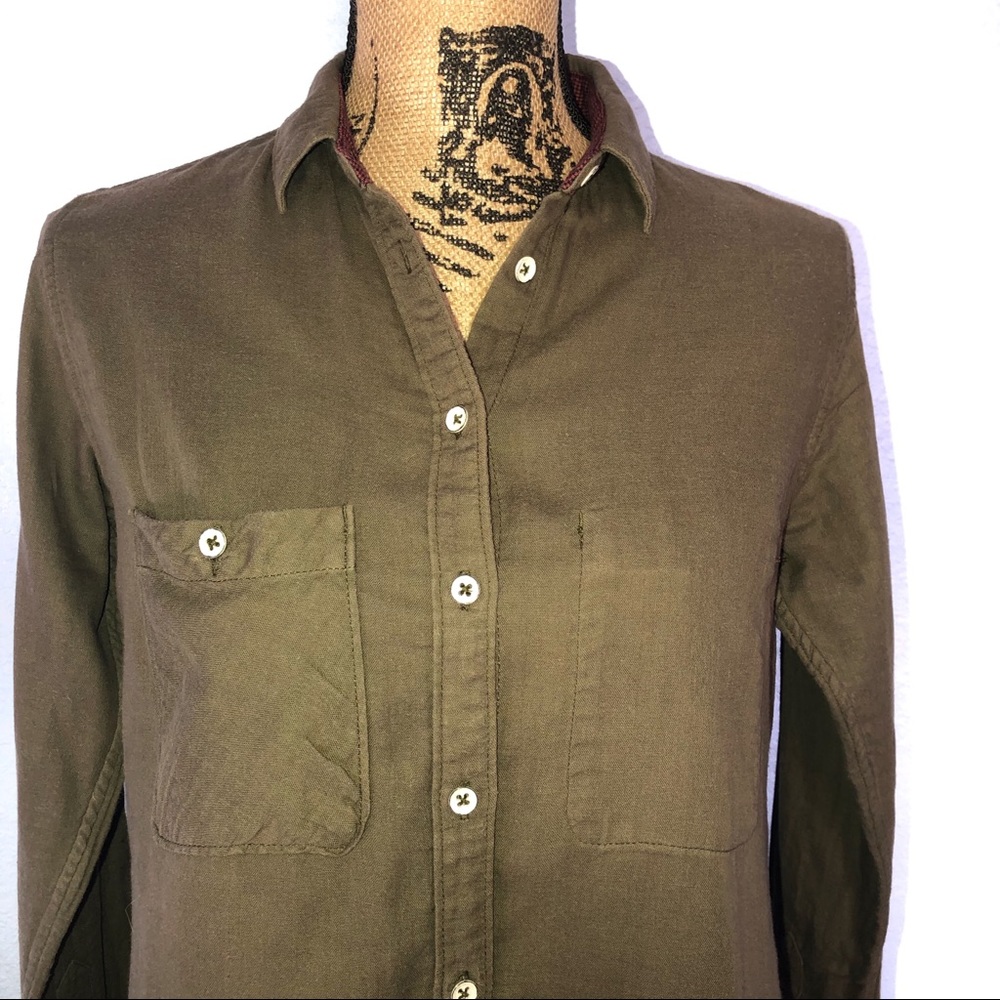 Rag & Bone Women’s Tomboy Shirt Army Green XS - Picture 5 of 8